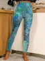 Casual Floral Regular Fit Legging