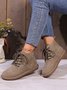 Women Vintage Wearable Lace-Up Classic Boots