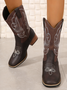 Casual Pu Cowboy Boots