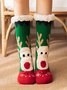 Christmas Cartoon Elk Thicken Non-Slip Floor Socks