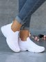 Women Breathable Mesh Fabric Slip On Sneakers