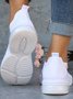 Women Breathable Mesh Fabric Slip On Sneakers