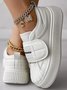 Casual Leather All Season Shallow Shoes