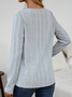 Casual Loose Square Neck Knitted Shirt