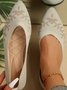 Women Color Block Plant Comfy Insole Mesh Fabric Shallow Shoes
