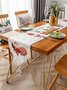 Christmas Cartoon Printed Letter Graphic Tablecloth