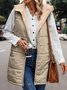 Acetate Casual Hoodie Loose Vest