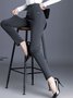 Tight Plain Casual Leggings