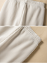 Plain Casual Loose Knitted Pants