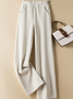 Plain Casual Loose Knitted Pants