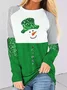 Crew Neck Casual Christmas T-Shirt