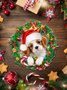 Cute Cat and dog Christmas Tree Hanging Decoration