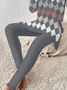 Geometric Print Crew Neck Long Sleeve Top With Pants Loose Casual Two-Piece Set