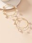 Elegant Double Layer Imitation Pearl Hoop Earrings