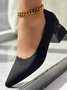 All Season Casual Plain Mesh Fabric Shallow Shoes