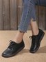 All Season Pu Casual Plain Shallow Shoes