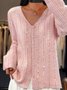 Casual Glitter Cardigan