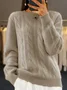 Loose Casual Crew Neck Sweater