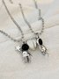 Cross-border hot selling astronaut couple necklace, fashionable and personalized magnetic love astronaut clavicle chain