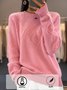 Plain Casual Sweater（Can Be Worn Up To A Weight Of 130Pounds)