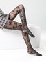 Rose Jacquard Stockings Tights