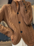 Loose Wool/Knitting Casual Cardigan（Can Be Worn Up To A Weight Of 130 Pounds)