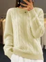 Loose Casual Crew Neck Sweater