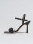 Women Minimalist Braided Strappy Stiletto Heel Sandals
