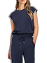 Loose Color Block Sports Two-Piece Set