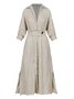 Simple Regular Fit Plain Dress With No Belt