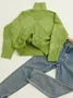 Yarn/Wool Yarn Casual Sweater