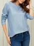 Striped Loose Casual Crew Neck Long Sleeve T-Shirt