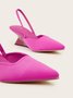 Women Minimalist Pointed Toe Wedge Sandals