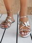 Pu Casual Butterfly Sandal
