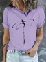 Cotton Dragonfly Regular Fit Casual T-Shirt