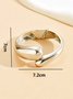 Women Minimalist Irregular Metal Cuff Bangle