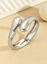 Women Minimalist Irregular Metal Cuff Bangle