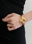 Women Minimalist Irregular Metal Cuff Bangle