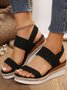 Linen Casual Summer Wedge Heel Sandal