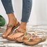 Summer Pu Plain Casual Sandal