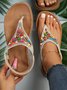 Summer Pu Plain Casual Sandal