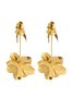 Creative Metal Flower Dangle Earrings