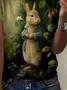 Plus Size Casual Rabbit Loose T-Shirt