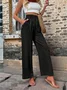 Plain Loose Casual Pants