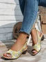 Floral Casual All Season Pu Shallow Shoes