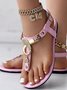 Pu Summer Boho Plain Sandal