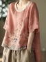 Loose Floral Casual Blouse