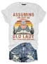 Assuming I'm Just An Old Lady Was Your First Mistake Book Lovers Gift Women's V-Neck T-Shirt
