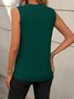 Cotton-Blend Casual Tank Top