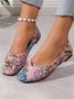 All Season Floral Casual Fabric Shallow Shoes